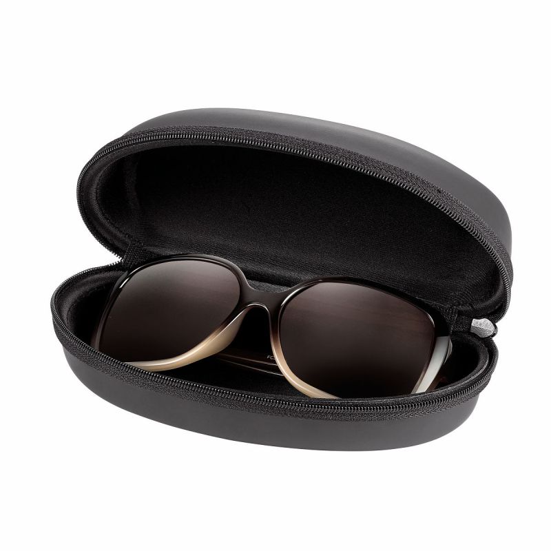 Portaocchiali Per Visiera Parasole Auto | Custodia In Pelle PU Con Chiusura Magnetica | Organizzatore Per Occhiali Da Sole Per SUV E Camion (Nero)